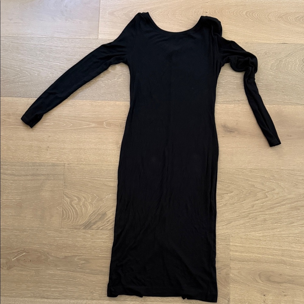 Splendid Black Long Sleeve Dress